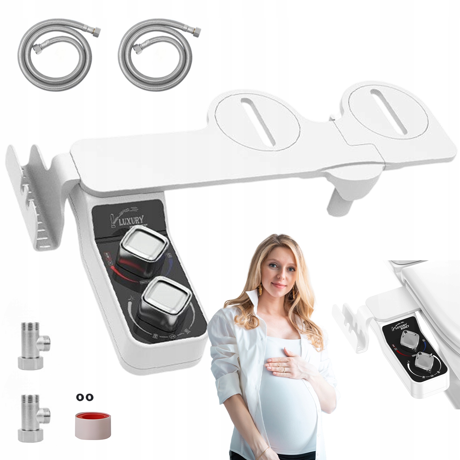 Toaletní Bidet S Teplou Vodou, Dvojitá Samočistící Tryska, Regulace