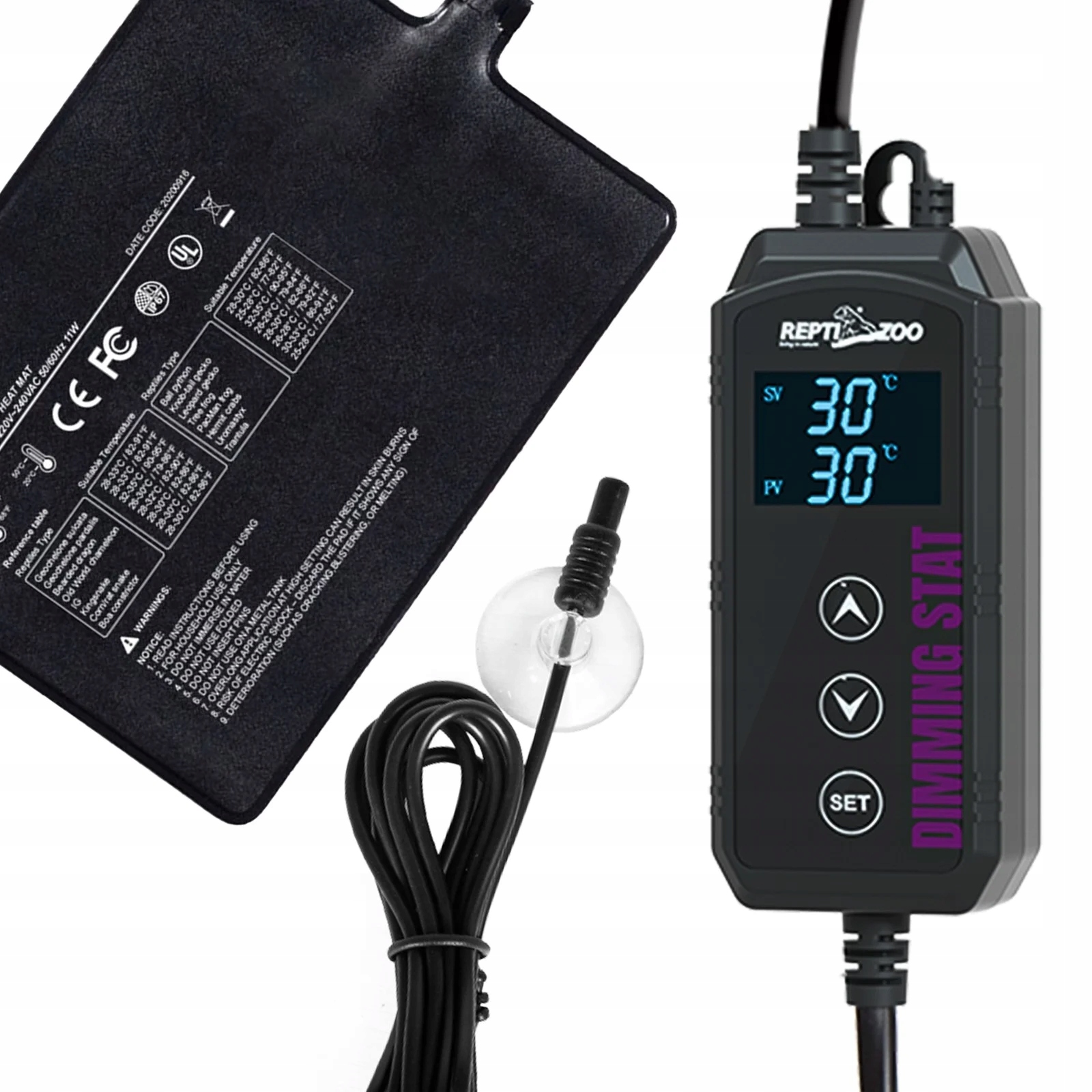 Levně Vyhřívací Podložka S Termostatem Pro Terárium, Digitální Regulace Tepla 6 W