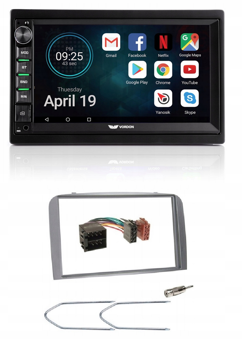 Vordon AC-8290 Rádio Carplay Bluetooth a cúvacia kamera Alfa 147 Gt rámček