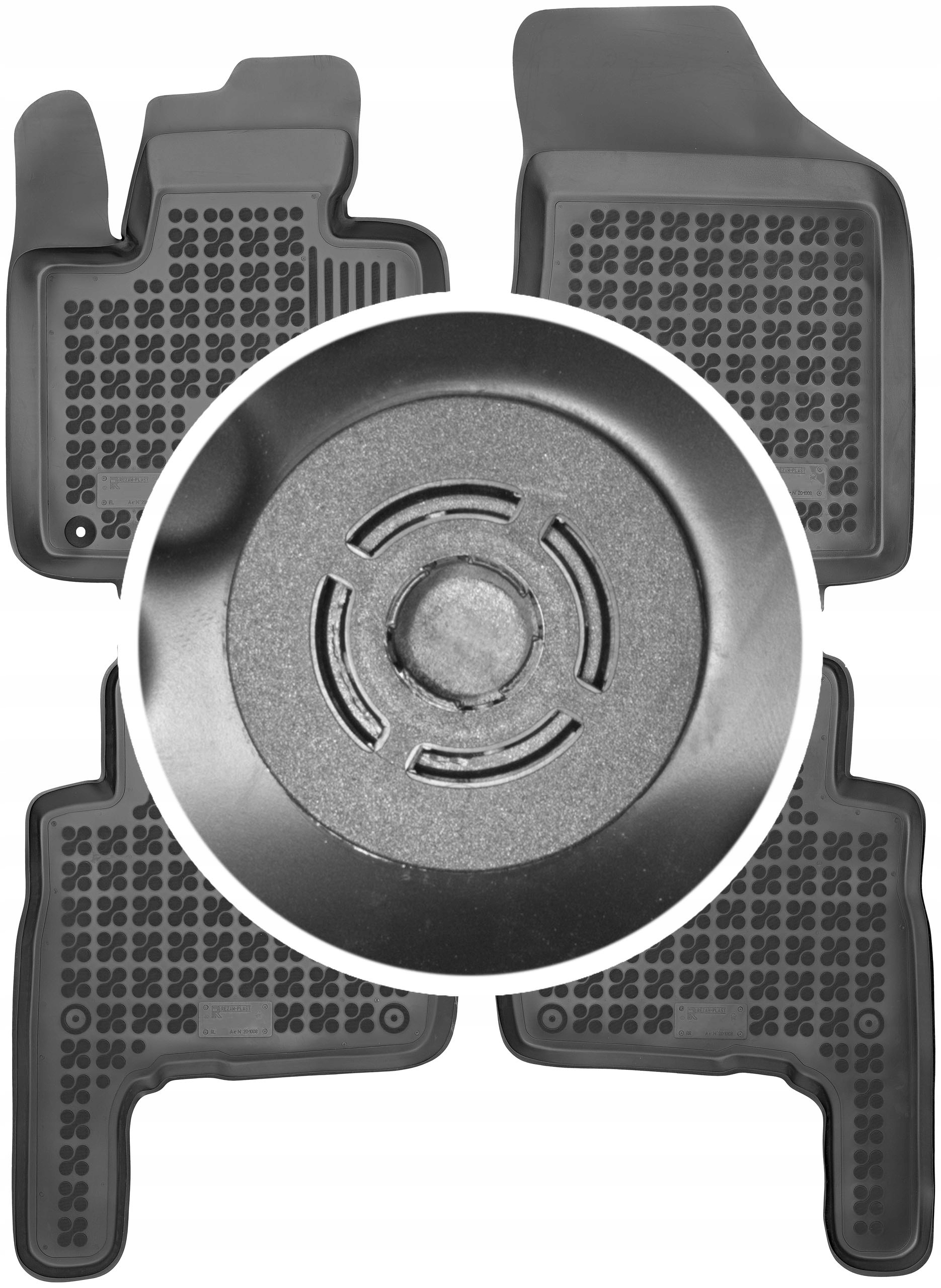 Коврики Ньюстайлинг резиновые 201008 4 el.