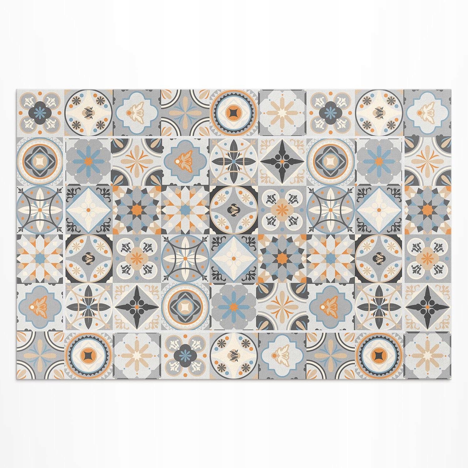 Vinylový venkovní chodník Španělské dlaždice pastelová mozaika 60x90 cm