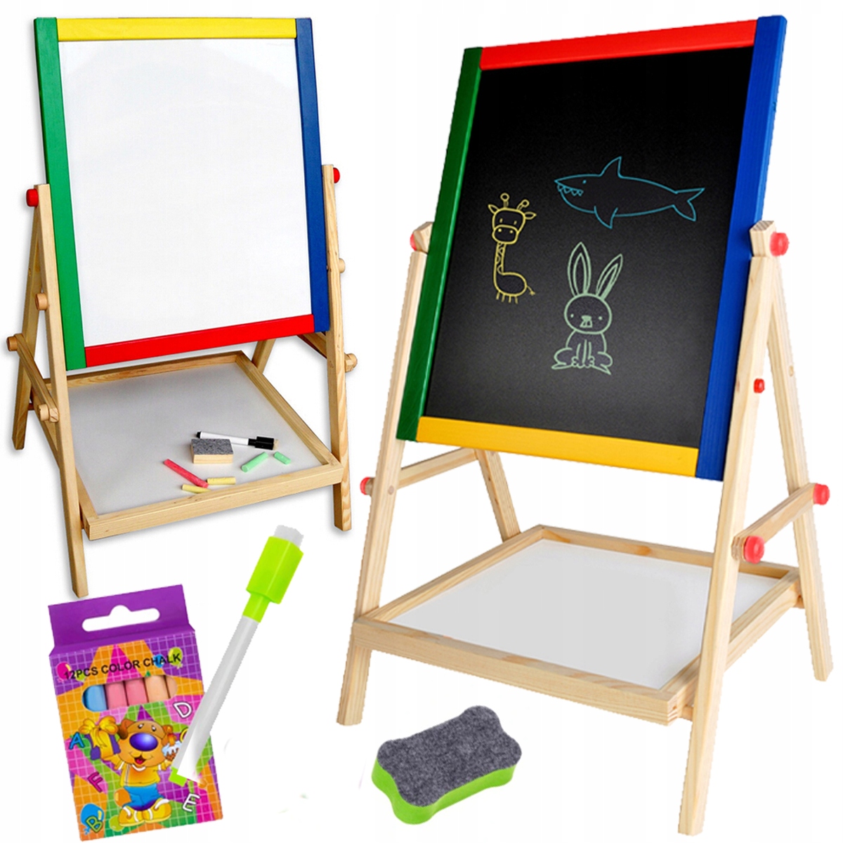 

Edukacyjna Tablica Magnetyczna Kredowa Dwustronna