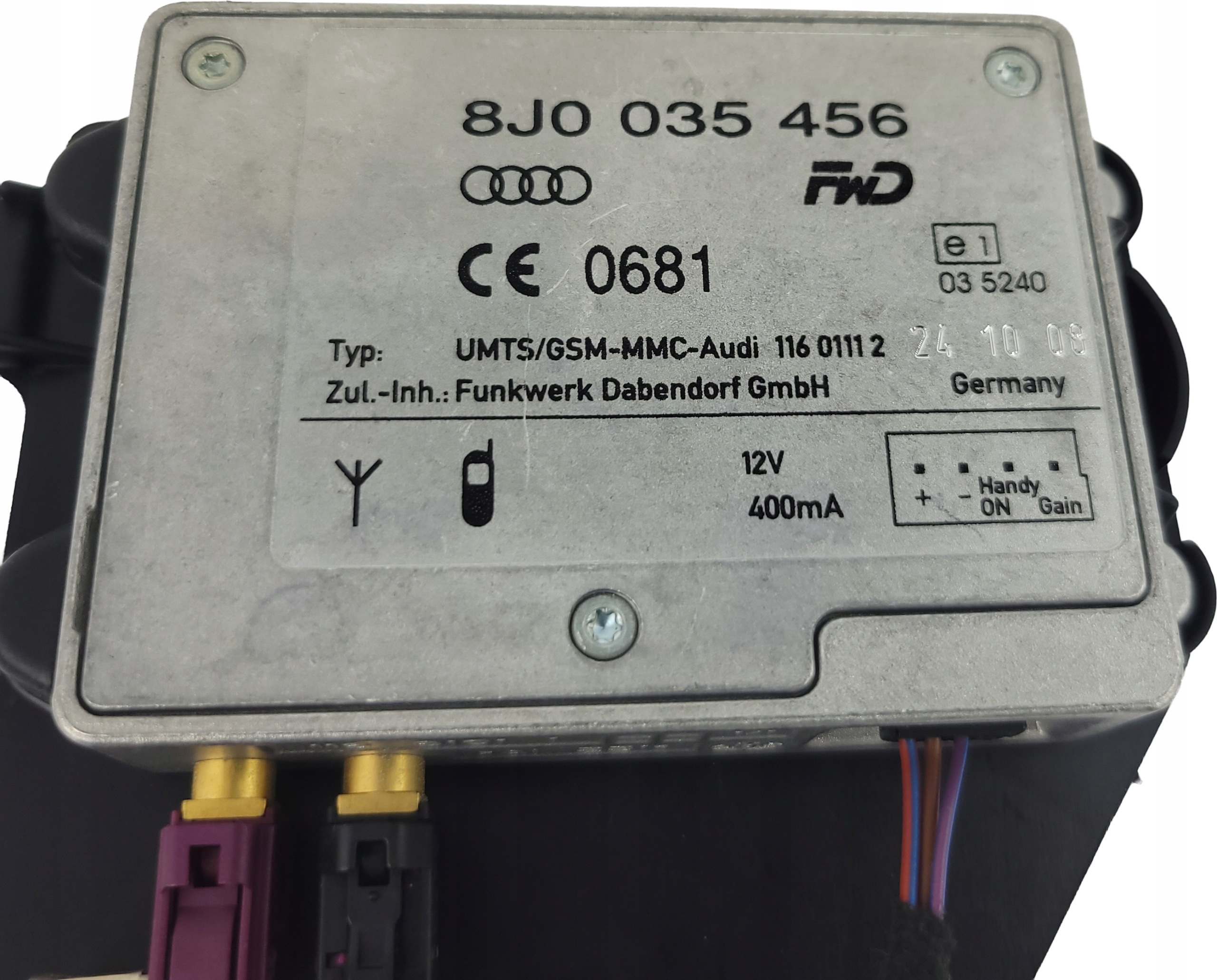 AUDI A6 C6 LIFT antenna amplifier TELEFONU 8J0035456