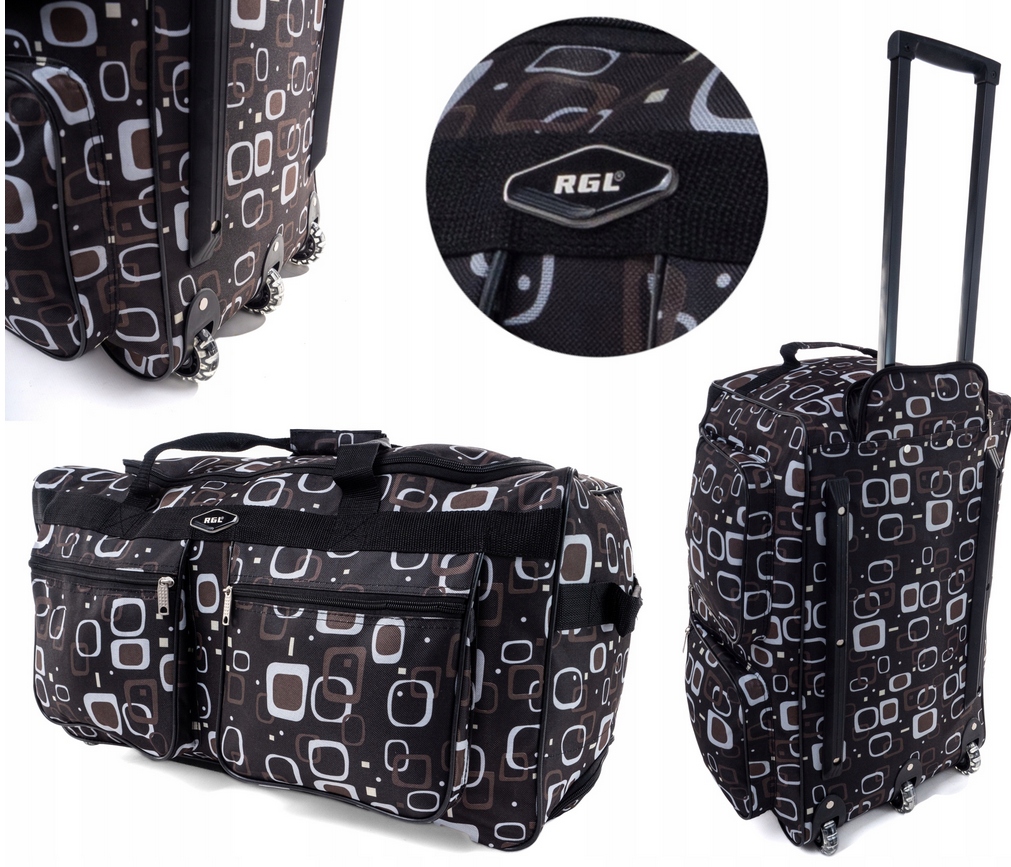 Mała Torba/walizka Podróżna Na 3 Kólkach Materiałowa Codura A3 Matrix 70L