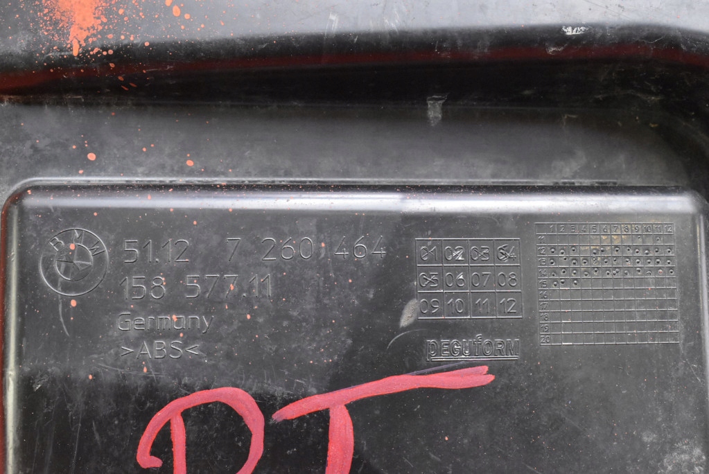 bumper bracket right rear part 7260464 BMW F31 11-16