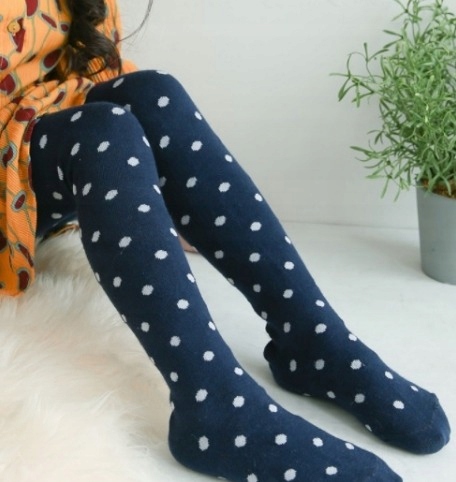 RAJSTOPY rajtuzy kropki Rozmiar 120 6 - 7 lat szare Marka Inna marka