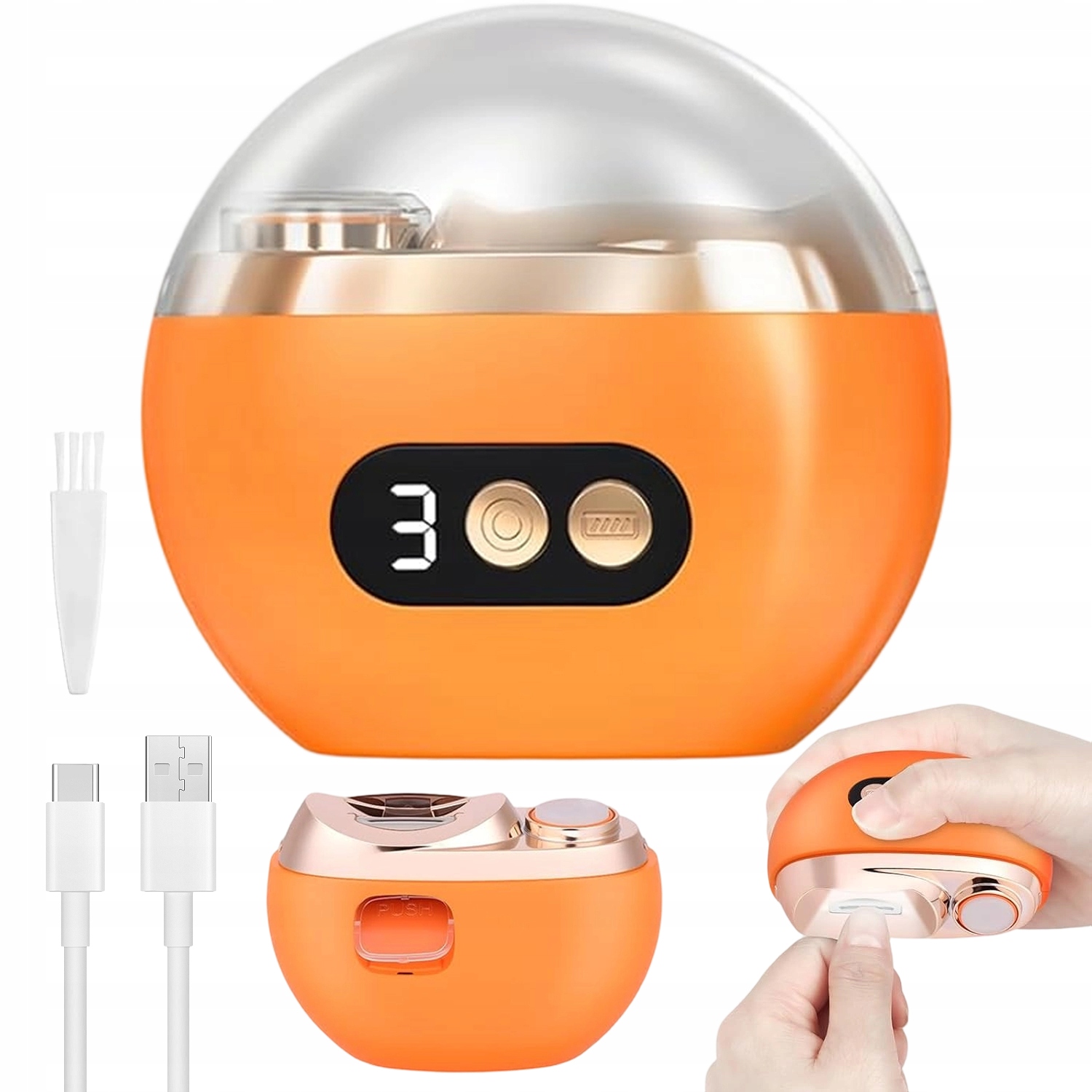 Automatický Zastřihovač Nehtů S Led Osvětlením, 3 Rychlosti