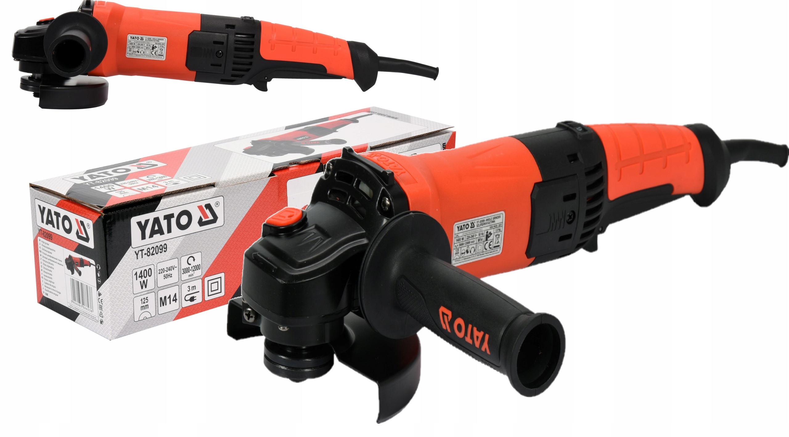 Uhlová Brúska S Reguláciou Otáčok 125 MM 1400 W Yato YT-82099