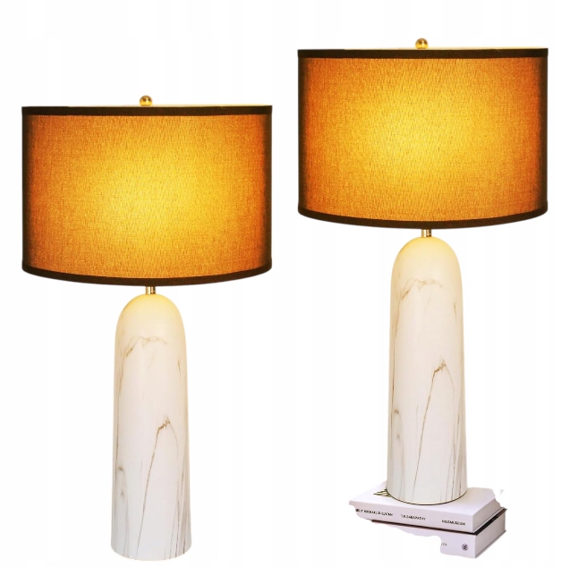 HiBay nočná lampa 2 ks 70 cm stmievateľná Usb dotyková mramor lampa