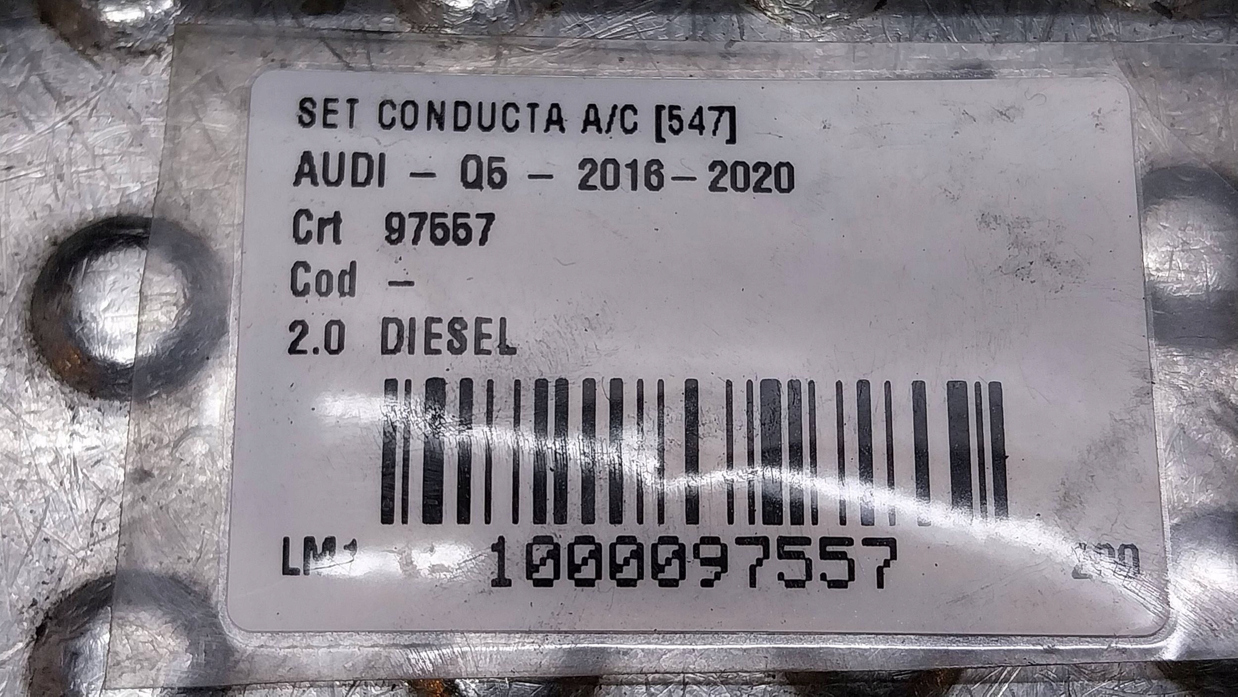 prijenos klimatizacije 80B816740 AUDI Q5 80A 2.0TDI