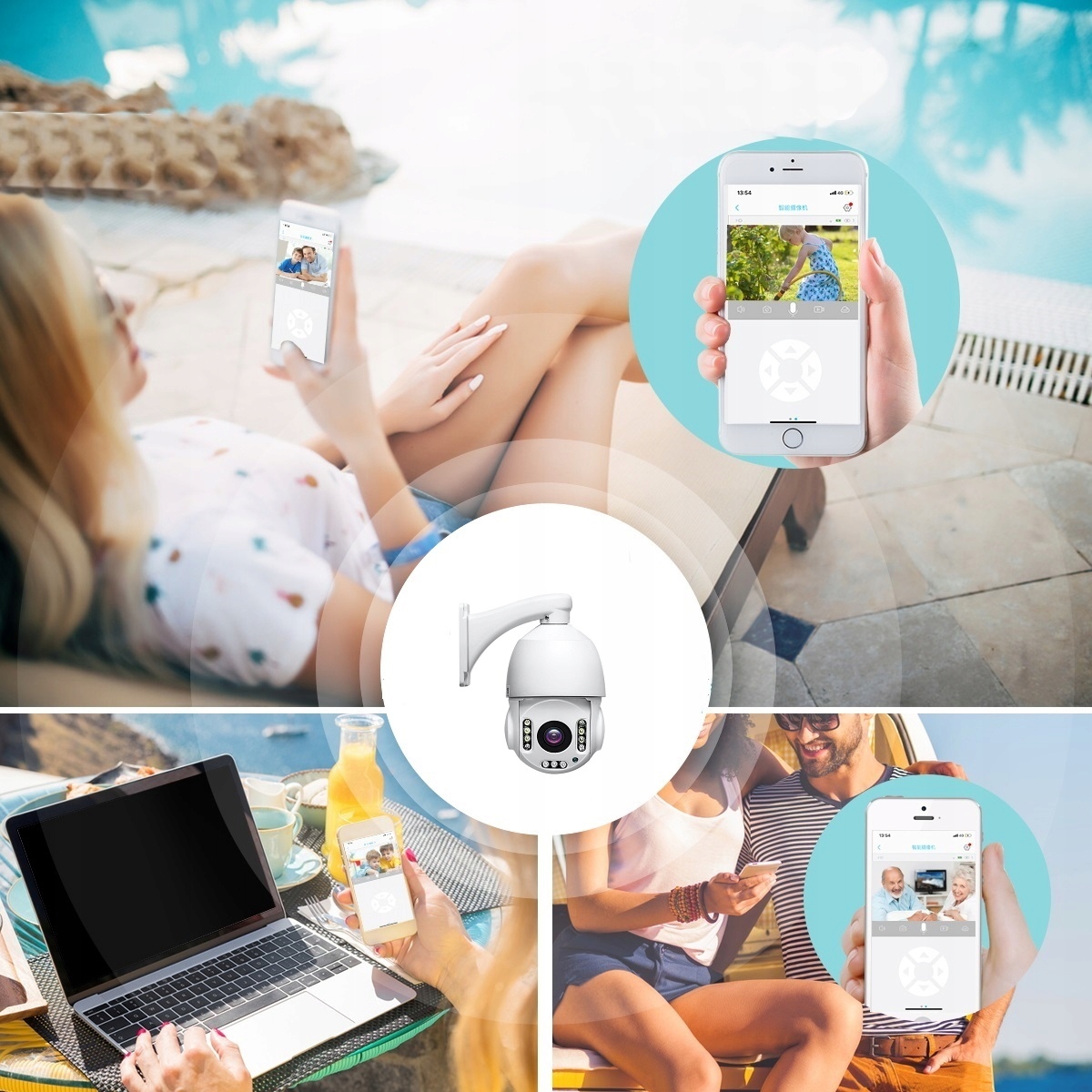 KAMERA ZEWNĘTRZNA OBROTOWA 30X ZOOM SIM GSM 5MPX Kod producenta b7e4G PTZ Camera