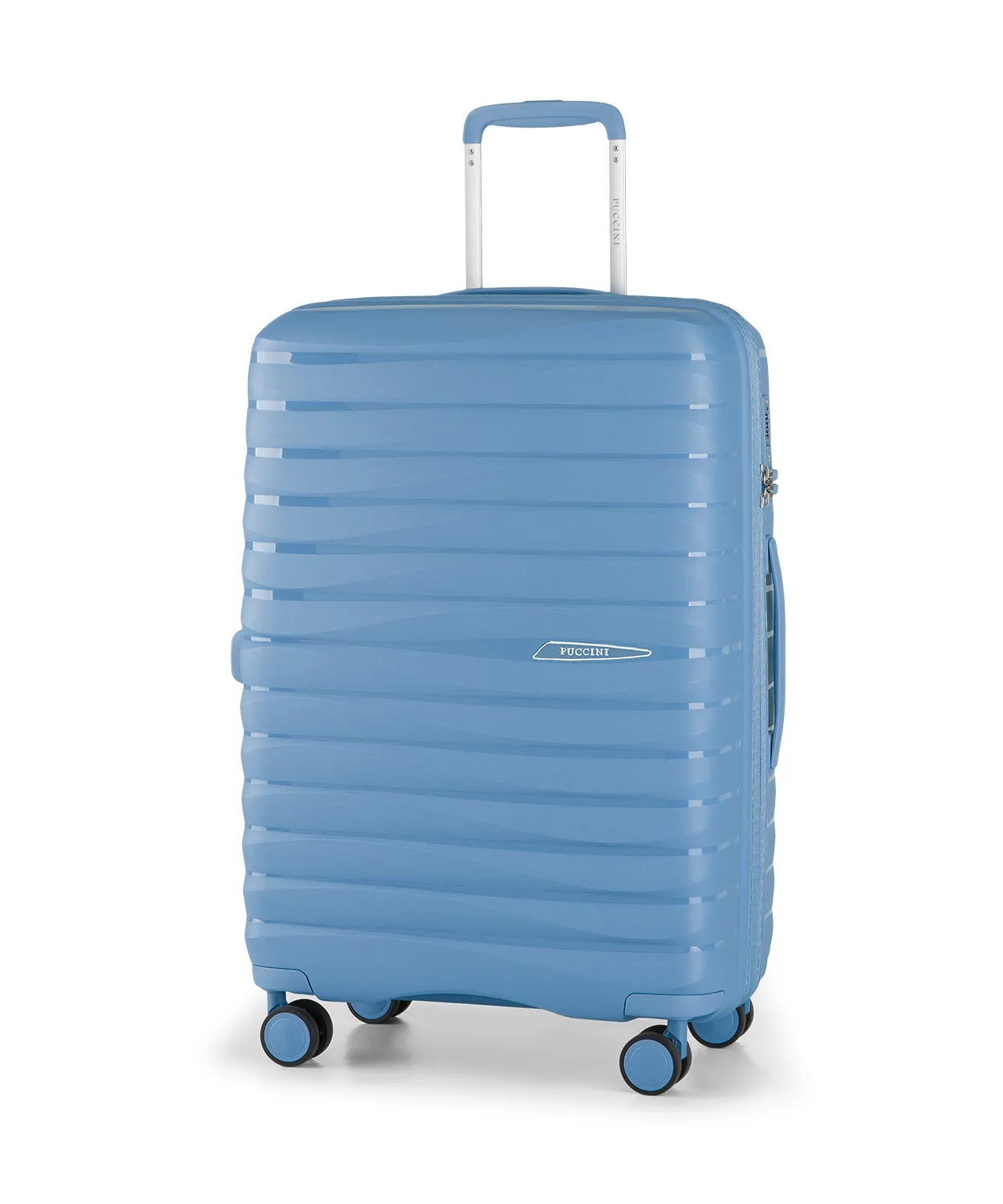 Walizka Średnia Podróżna Na Kółkach Twarda Puccini Niebieska PP025B-7