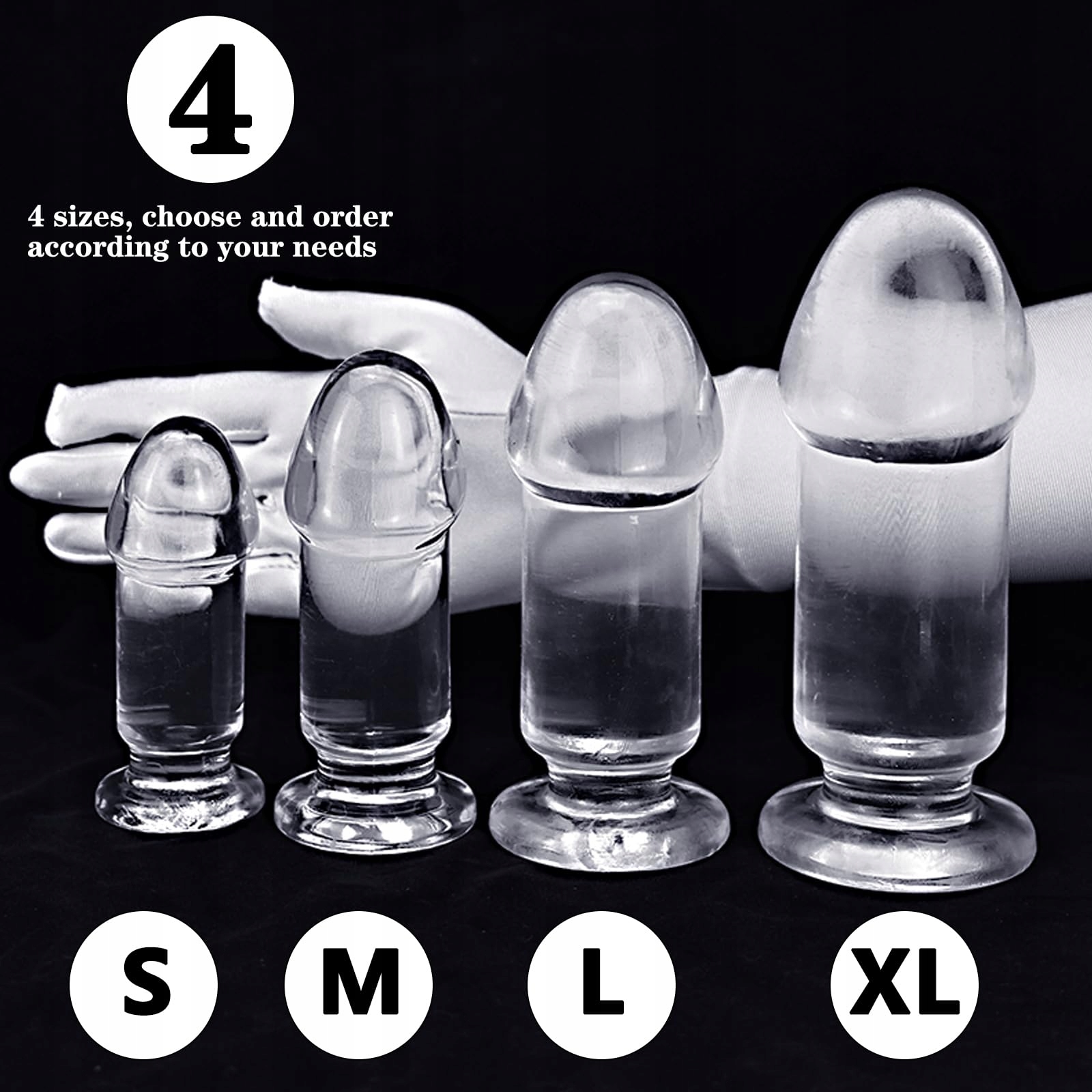 BDSMYEE Dildo 16cm Dla Kobiet Przezroczysty TPE Miękki Z Przyssawką — miniatura 7