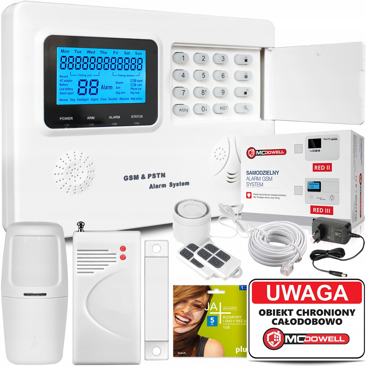 Alarm Gsm Red III Box Tabuľka Sim