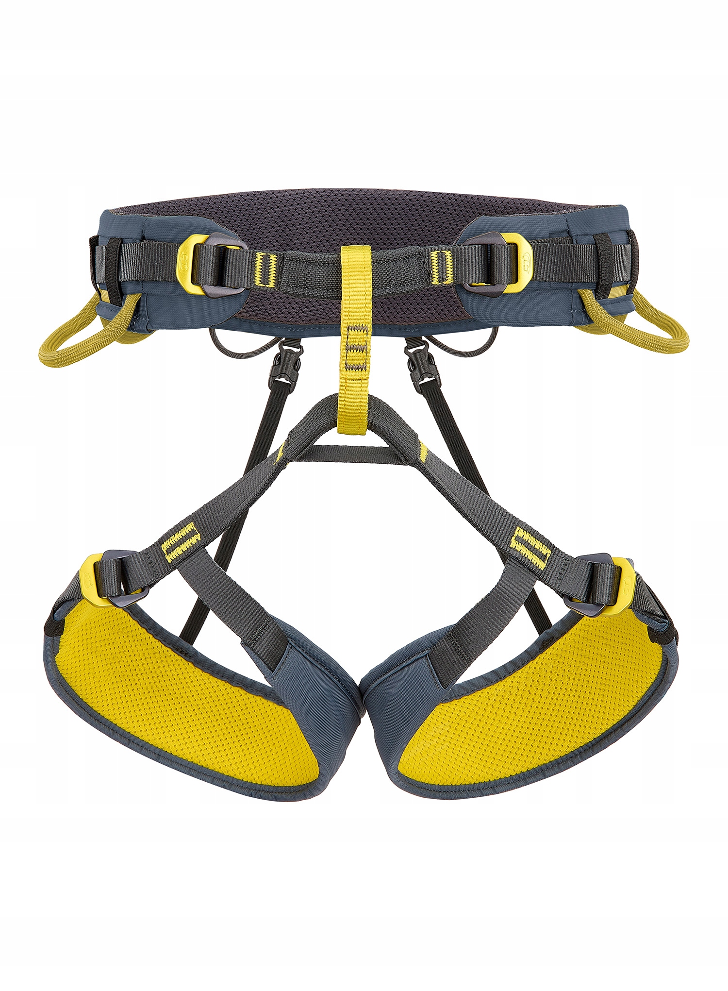 Uprząż wspinaczkowa Climbing Technology Wall - anthracite/mustard L-XL