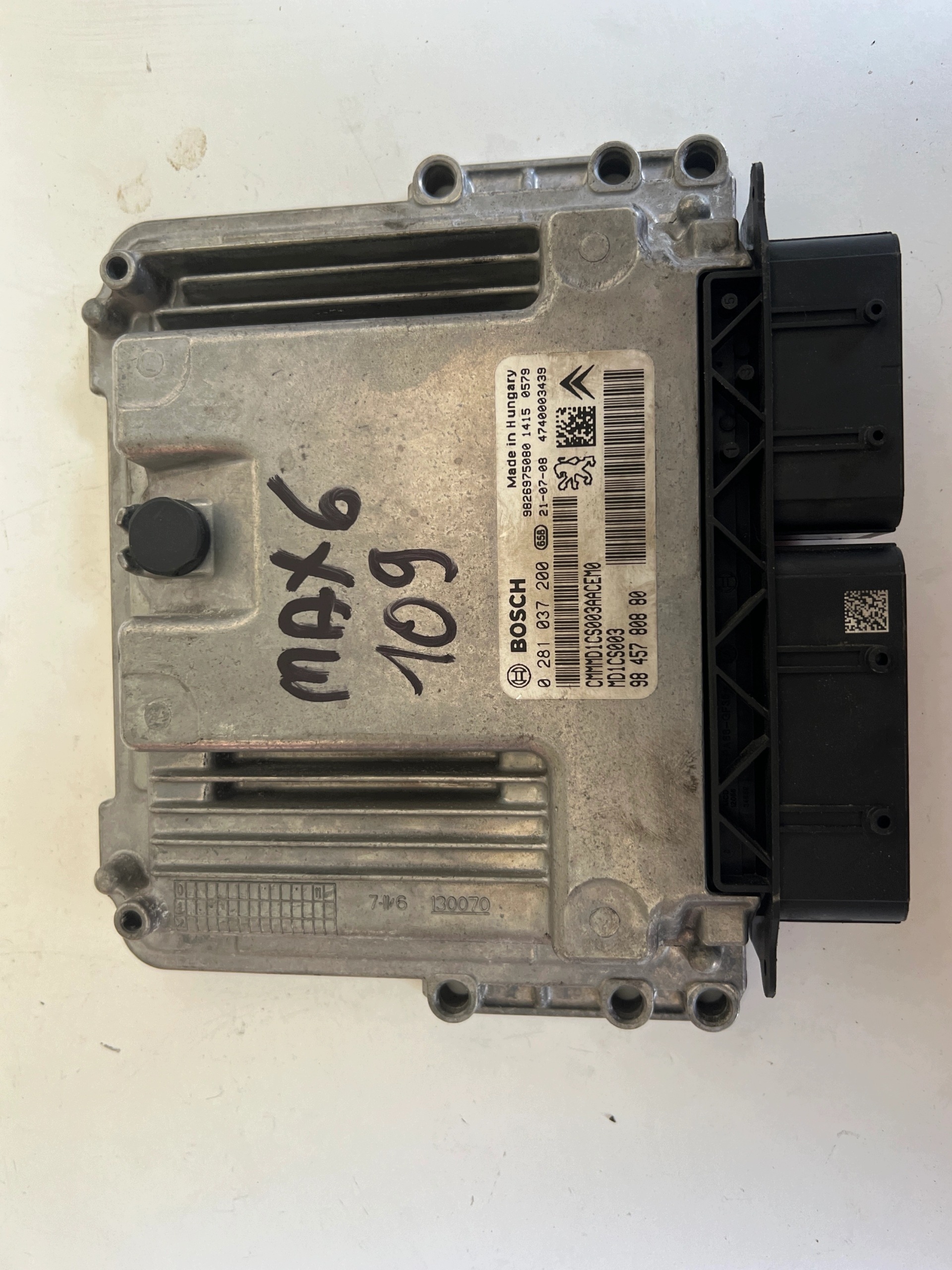 CITROEN C4 YH01 1.5 0281037200 9845780880 9826975080 MD1CS003 computer