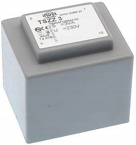 Transformator 3VA zalewany 230Vac (12V) 0.25A