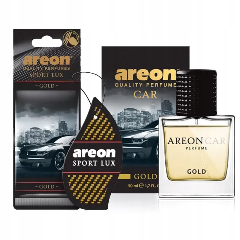 

Areon Gold 50ml Perfumy do samochodu 2 zawieszki