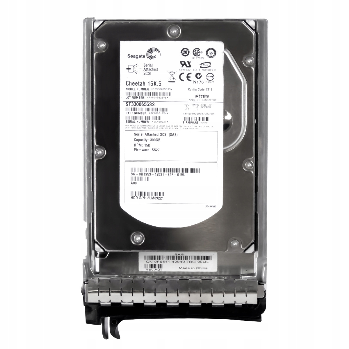 Dell 0HT953 300GB 15K 16MB Sas 3,5'' ST3300655SS
