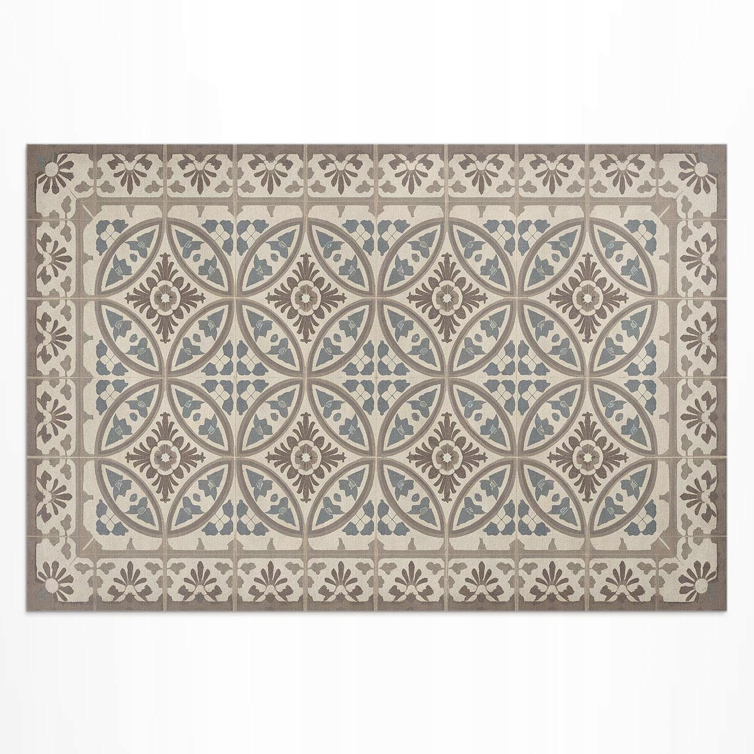 Štýlový vinylový koberec s potlačou Boho geometrická kompozícia 150 x 100 cm