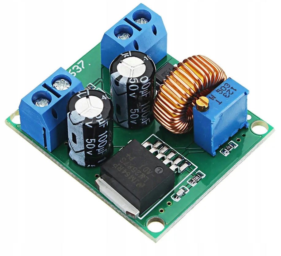 

Przetwornica Step Up LM2587s In 3-30 V Out 35 V 2A