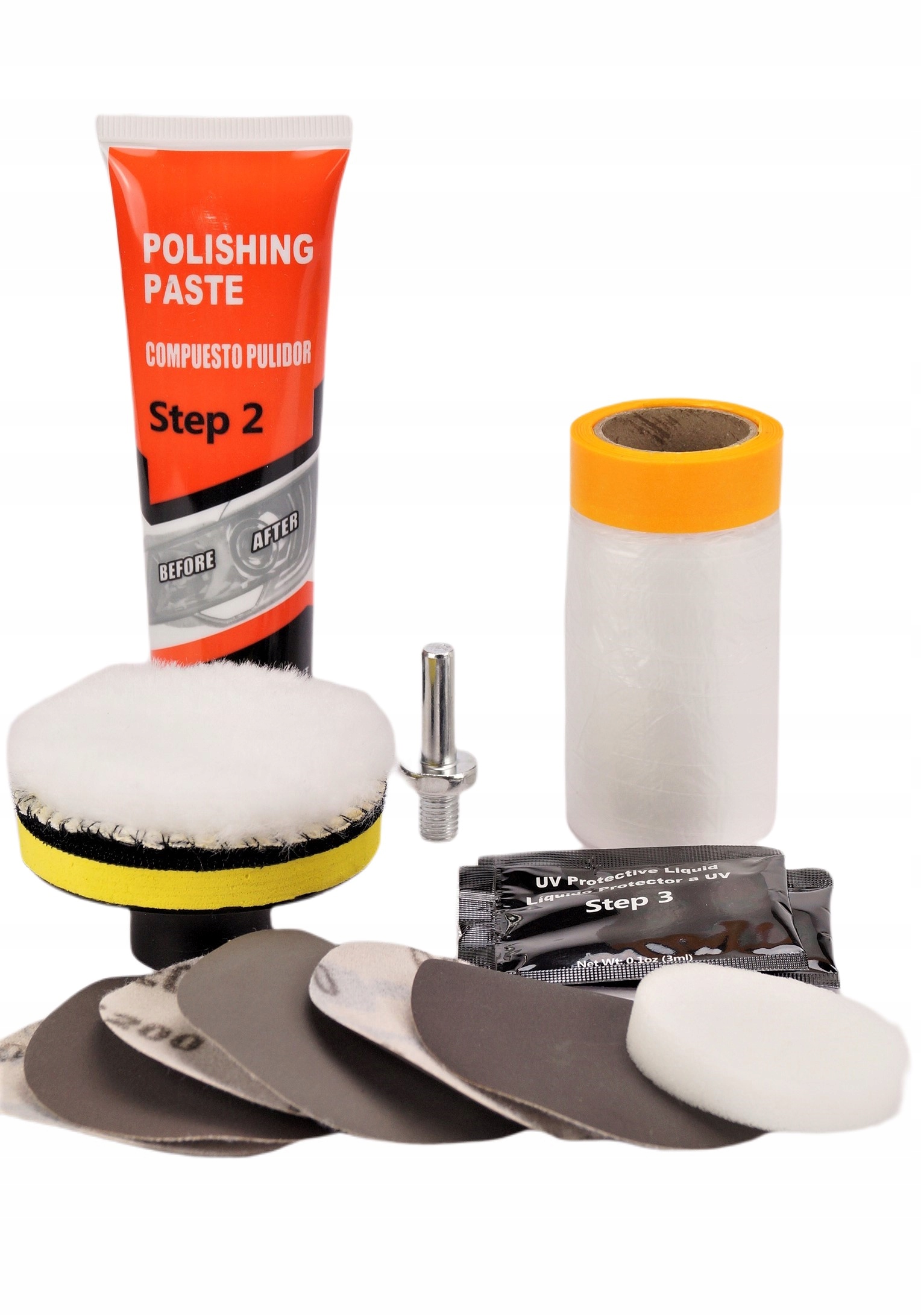 ZESTAW DO POLEROWANIA REGENERACJI REFLEKTORÓW LAMP Producent ToolSpace