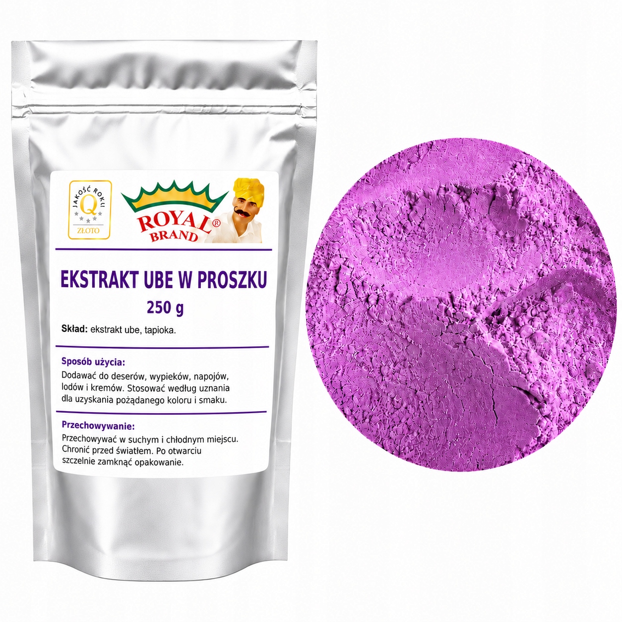 Přírodní extrakt Ube 500 g v prášku pro pečení a přípravu nápojů