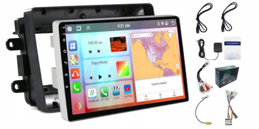 Autorádio S Navigací Carplay Opel Vivaro II 2014-2020 Wifi Android 6GB Ram 128GB Rom