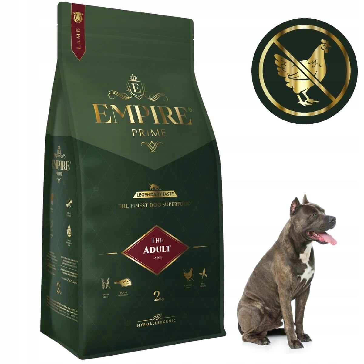 Empire Sucha karma dla amstaffa jagnięcina 2kg