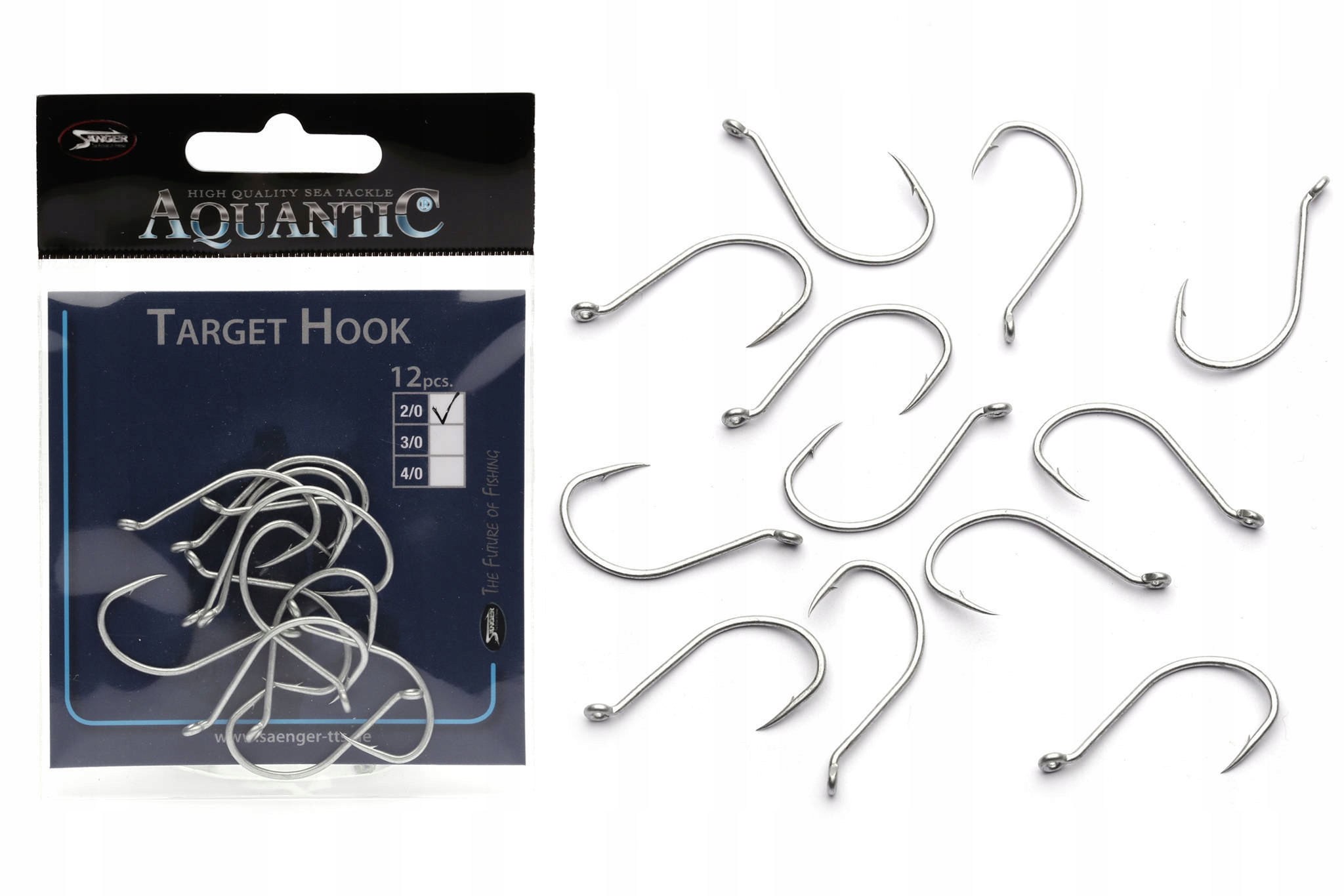 Duże Mocne Haki Sanger Aquantic Target 3/0 12szt