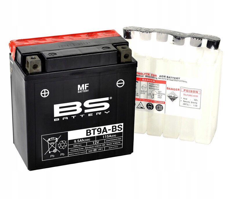 Bs Battery Bezúdržbová batéria s kyselinou BT9A 300748