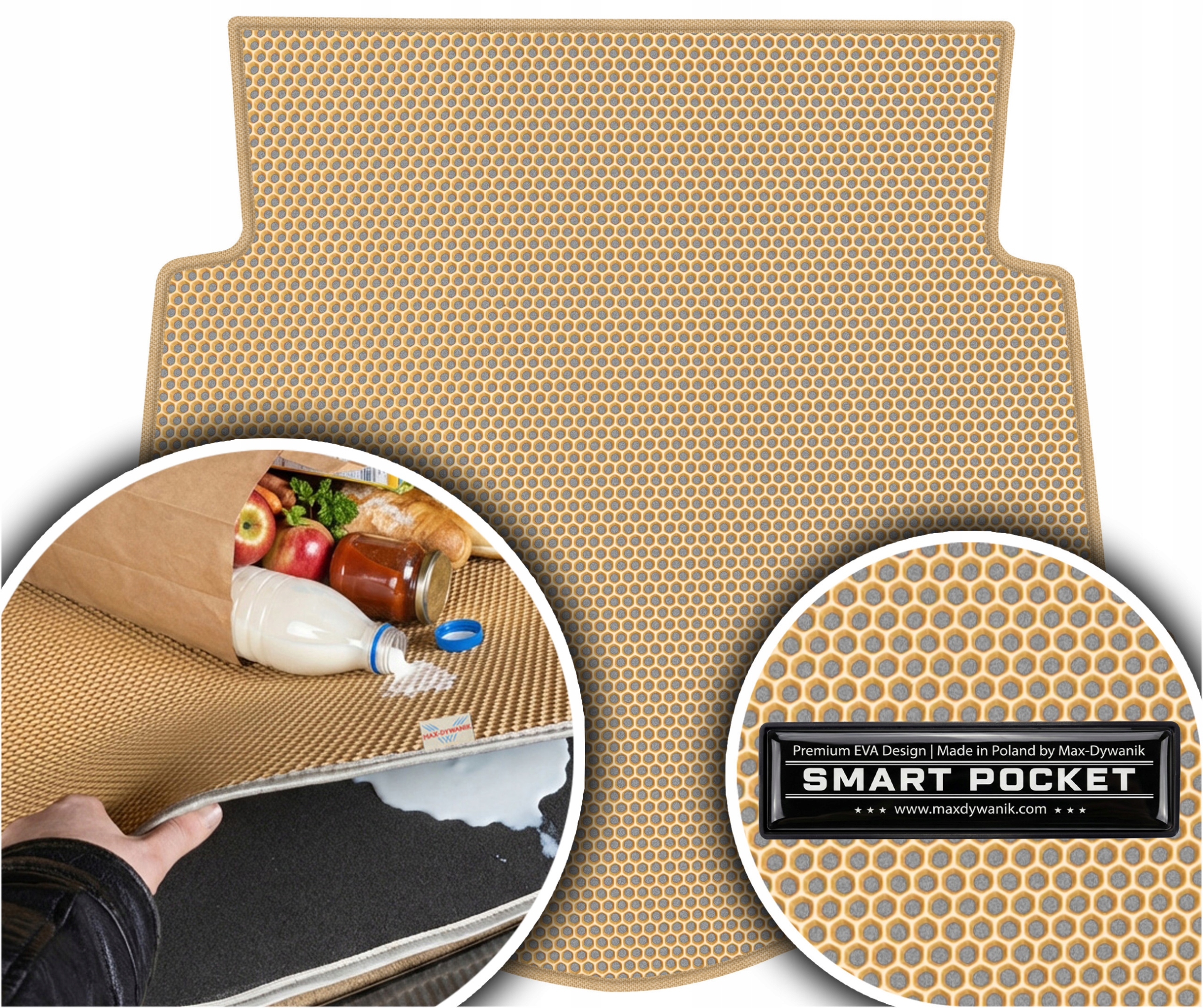 Ford Mondeo IV Sedan 2004-2014 Vložka do kufru Eva Smart Pocket Béžová