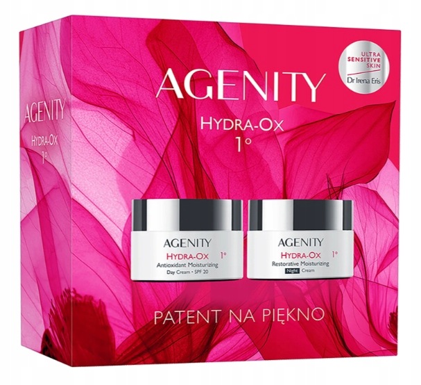 Agenity Hydra Ox 1 Zestaw krem nawilżający na dzień i noc do twarzy 2 szt