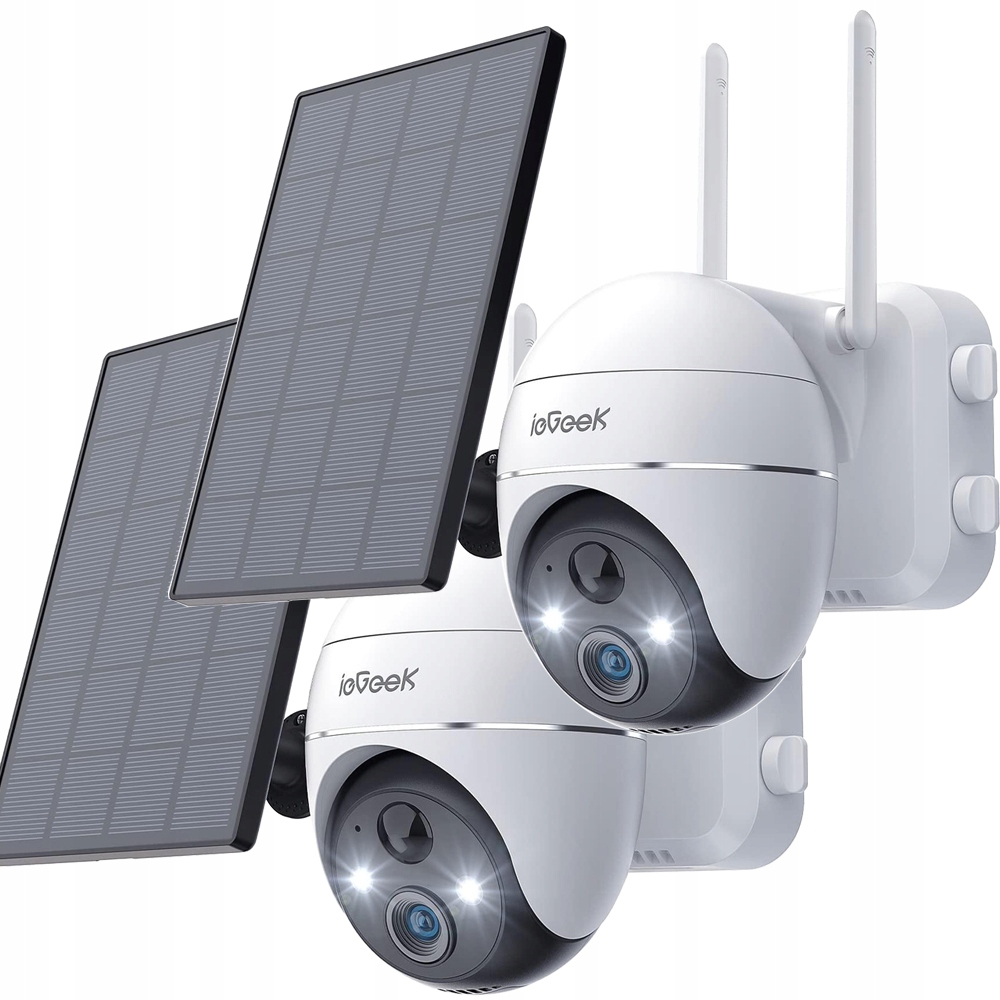 

2xKamera Zewnętrzna Bezprzewodowa Obrotowa Wifi 2K