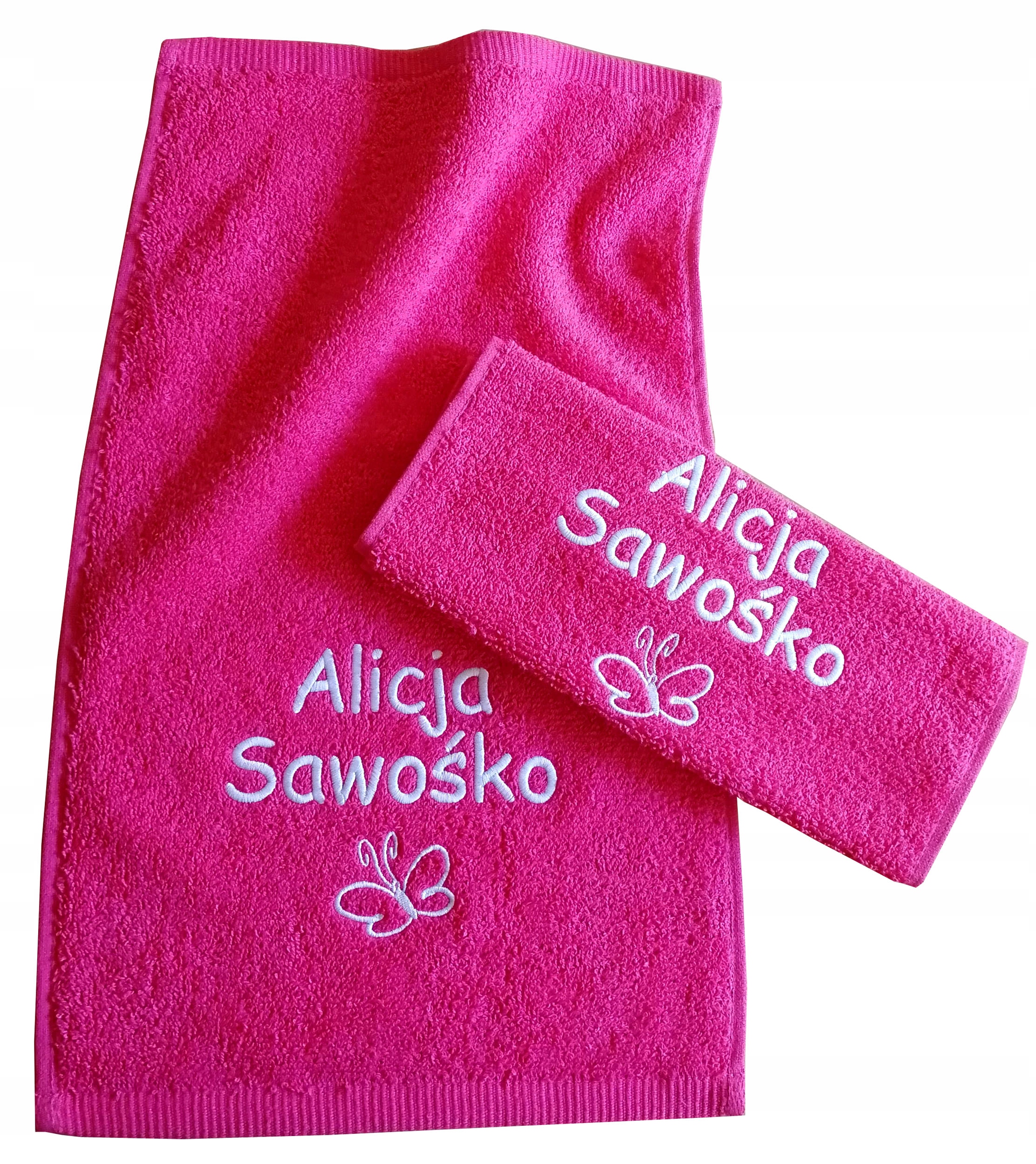 

Ręcznik z haft Imię Dziecka do przedszkola szkoły