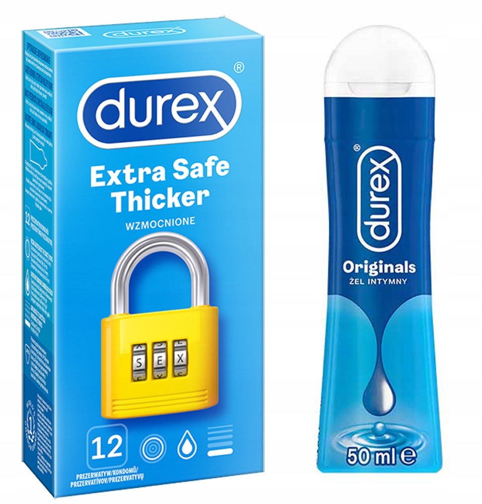 

Zestaw Durex start Prezerwaty Żel