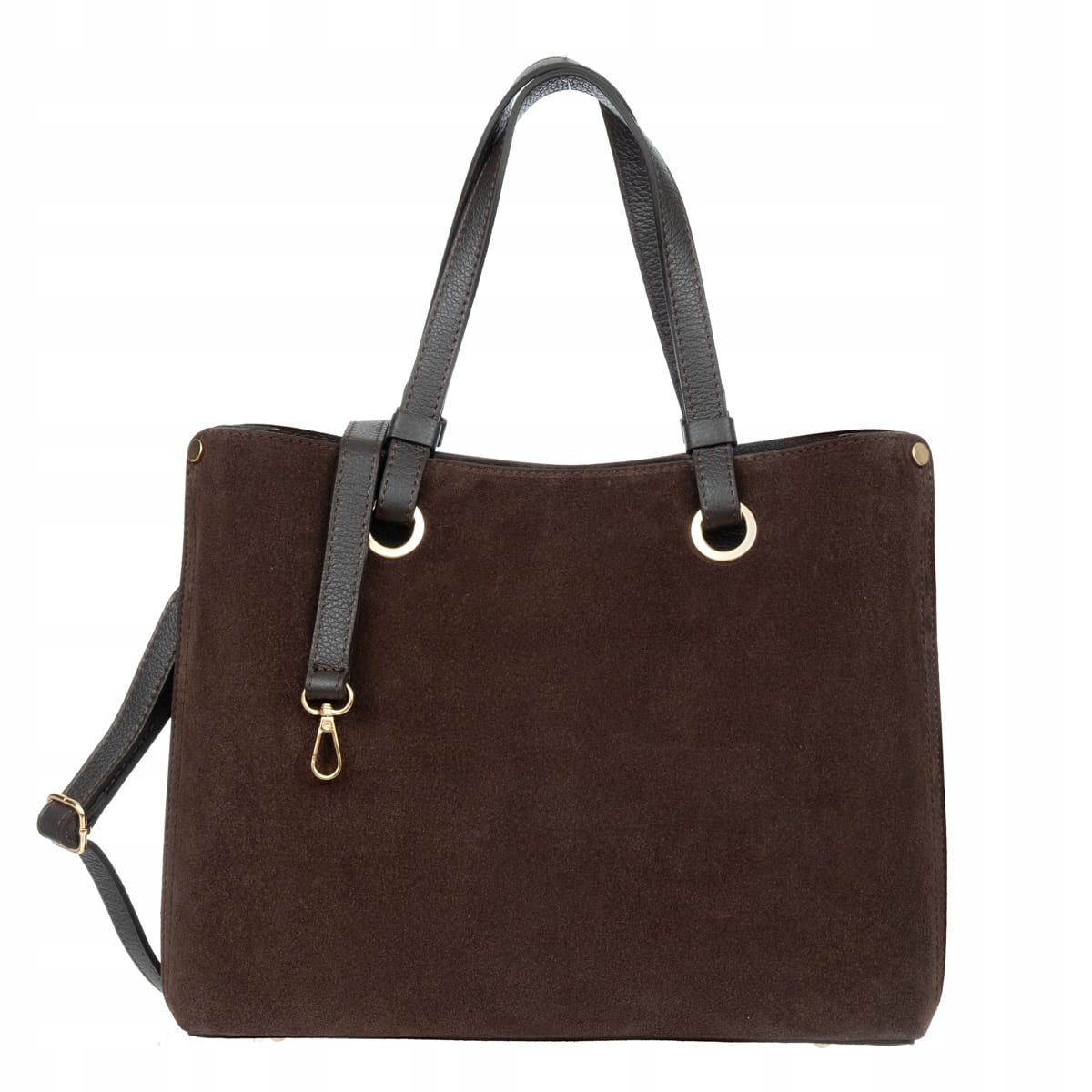 Semišová kabelka Vezze Ventura Grande Vello Choco