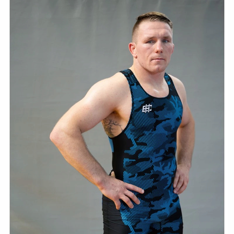 Extreme Hobby Zápasnický trikot Havoc Modrý S