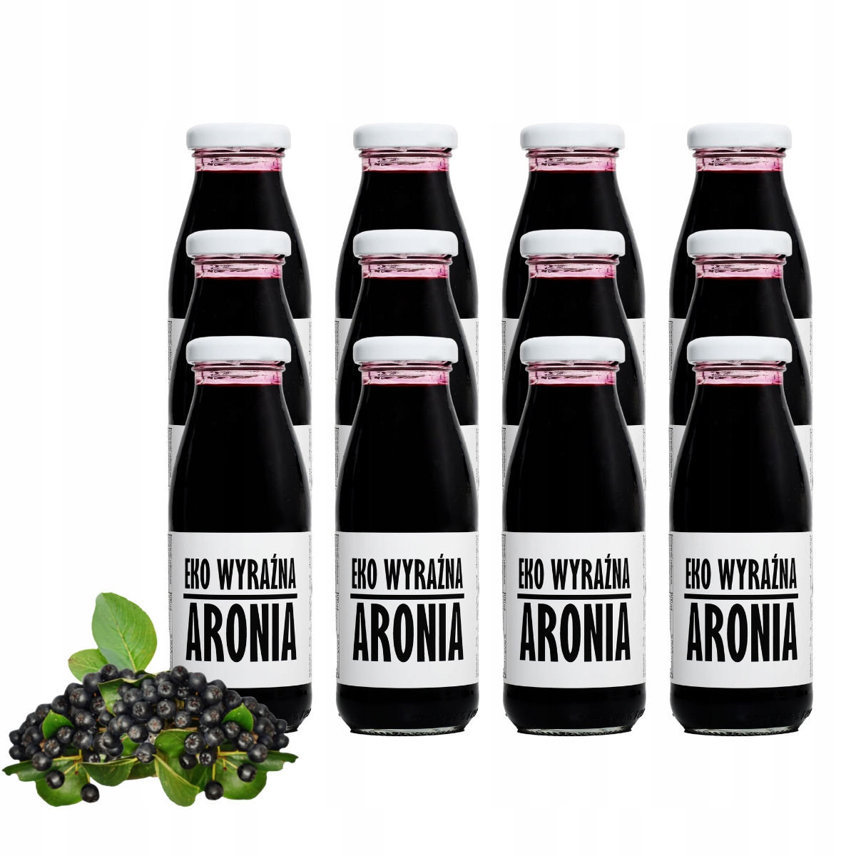 Ekologiczny sok aroniowy Nfc 100% Bio owoców z aronii 12x250ml bez cukru