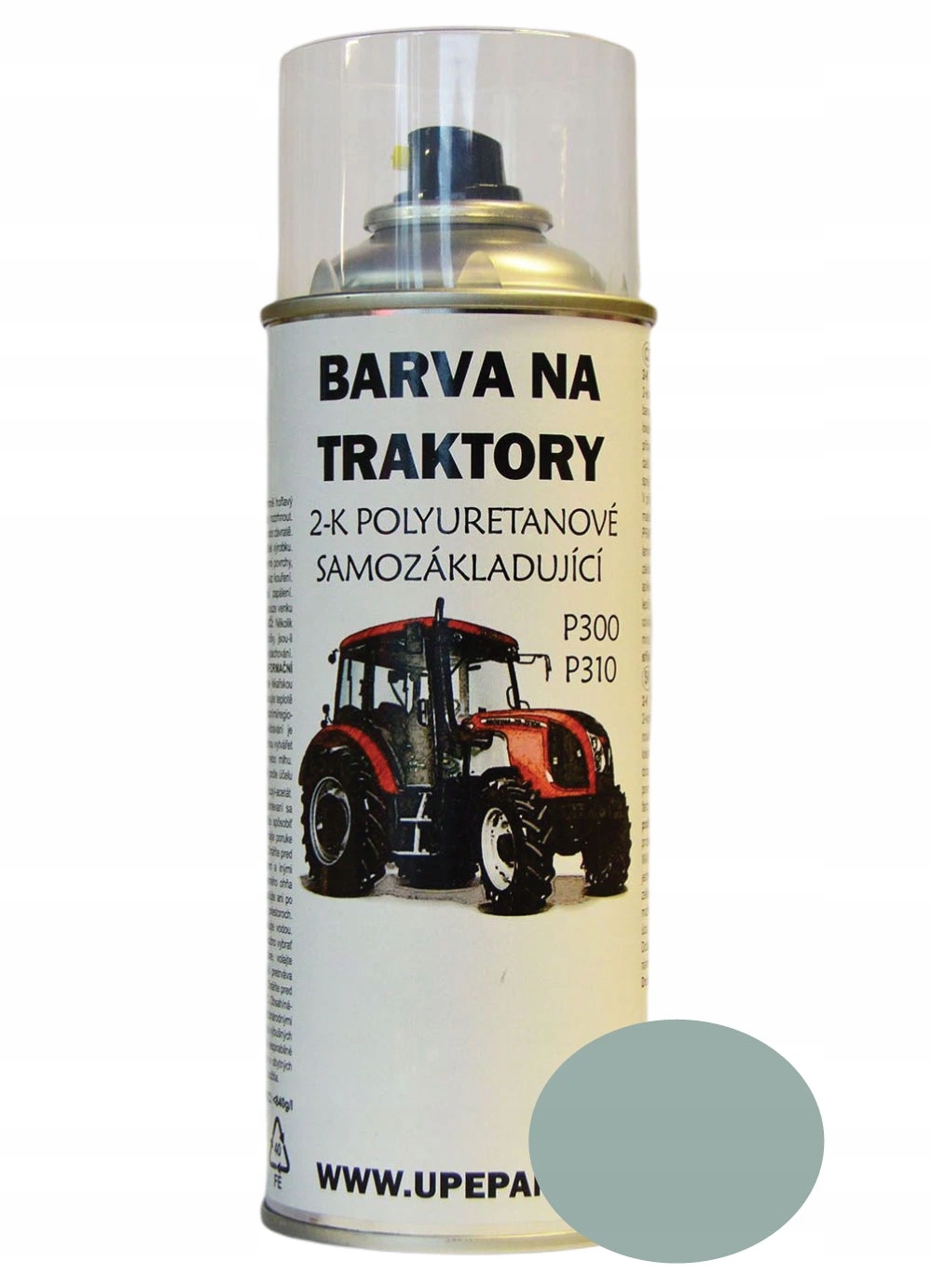 Farby Do Traktorów Zetor w sprayu 2-K Pur, Szary Pastelowy błyszczący 400ml