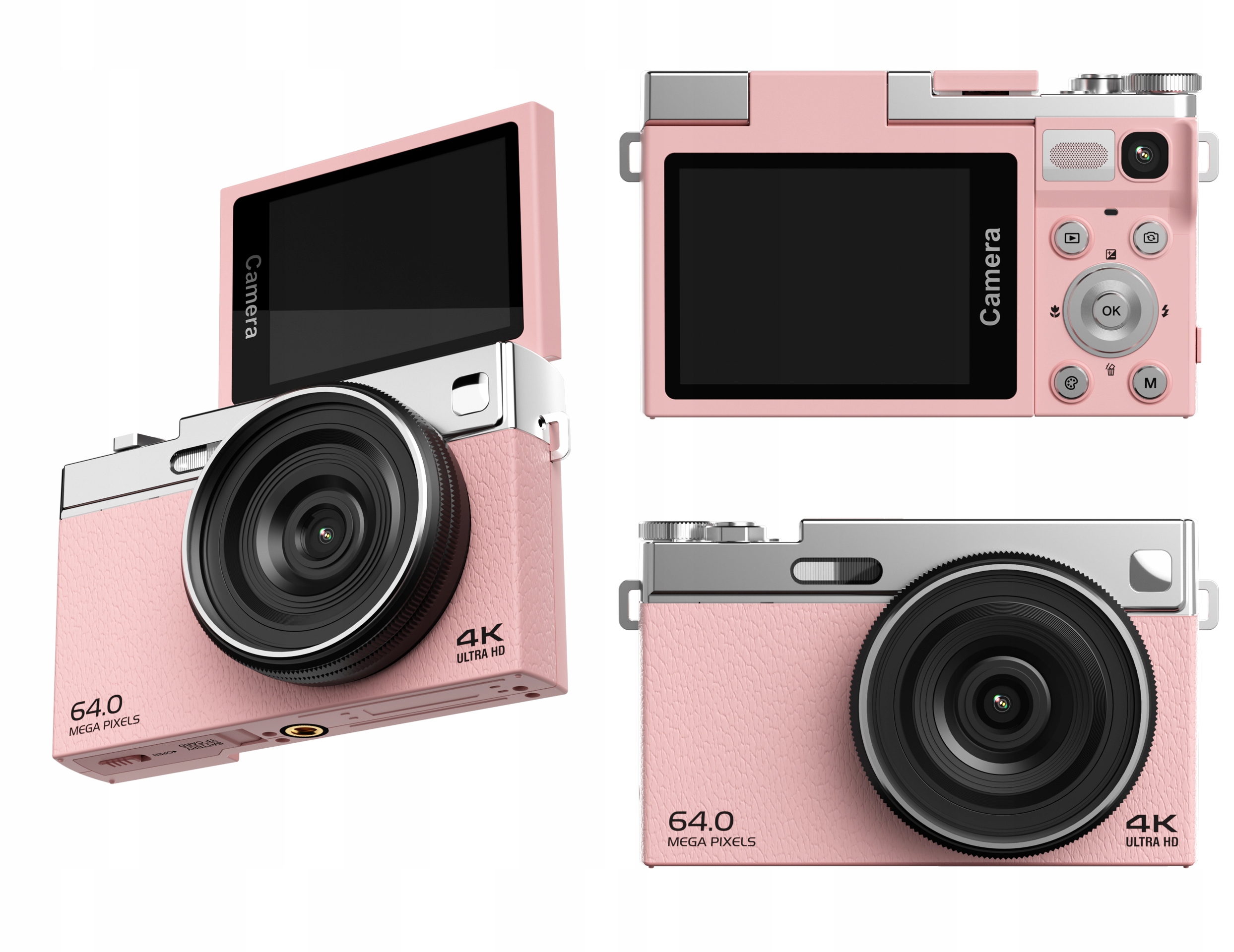 Digitální fotoaparát Xrec C77 64MP 4K 16x Zoom Otočný LCD displej 2,88"