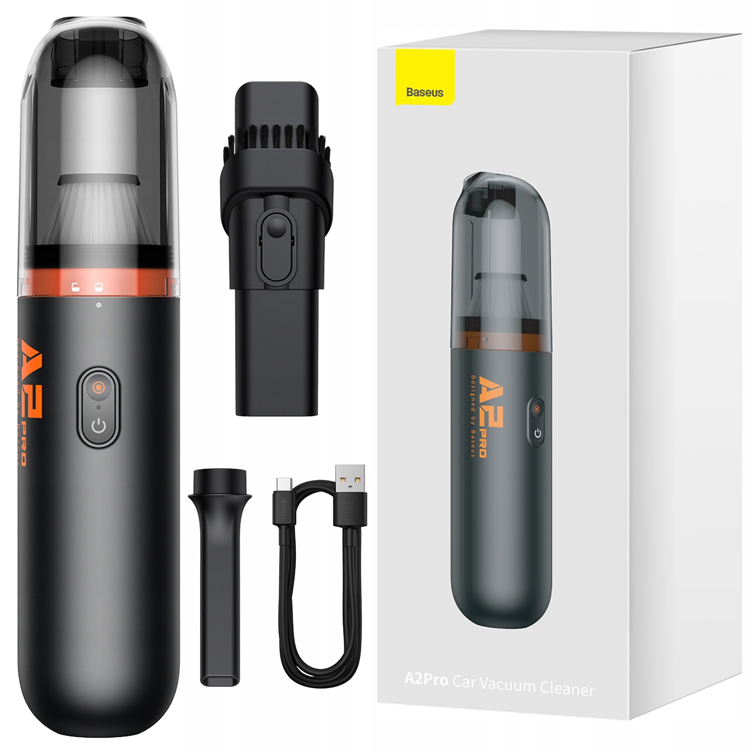 Bezdrátový Vysavač Baseus A2Pro 6000Pa 80W s nástavci