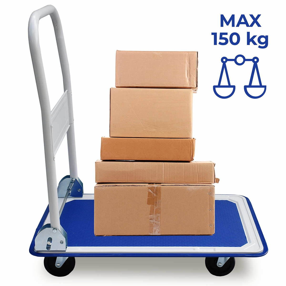 Skladovací plošinový vozík 150 kg skládací ruční Medas Pro