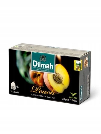 Levně Dilmah Peach broskvová 20 sáčků