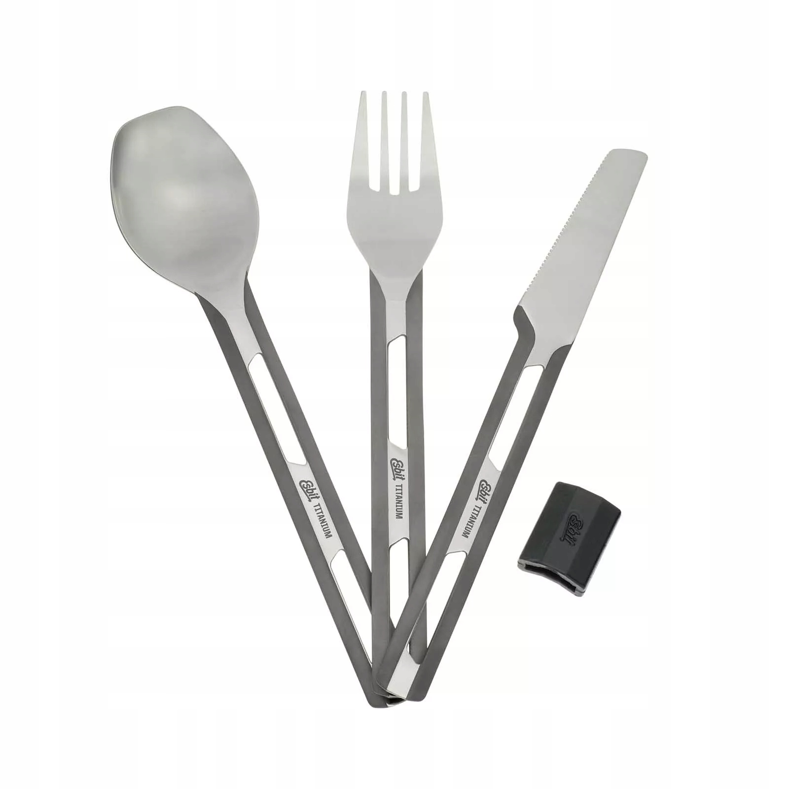Sztućce Esbit Titanium Cutlery Silicon Sleeve Set
