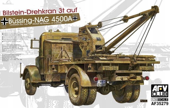 German Kfz.100 L4500a W/ Bilstein 3t Crane 1:35 Afv Club 35279