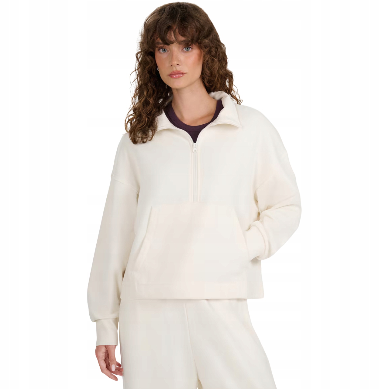 Bluza damska 4F F1889 kremowa 4FWAW25TSWSF1889 12S Rozmiar M