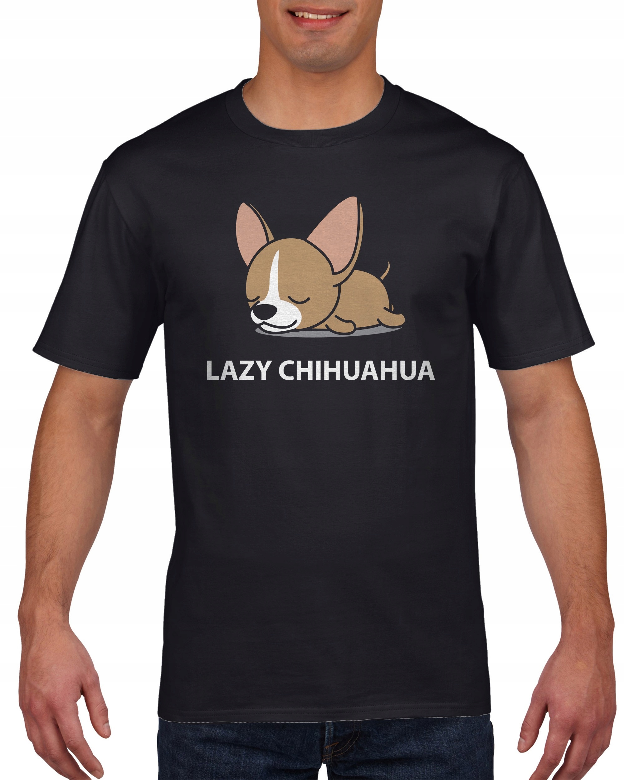 

Koszulka męska Leniwy Chihuahua c XXL