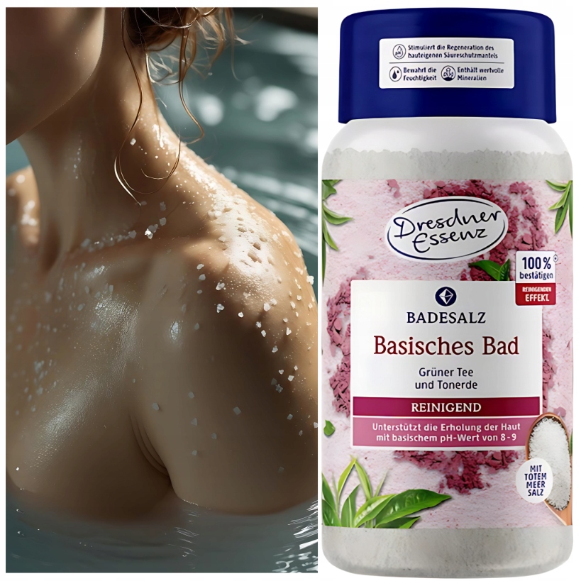 Dresdner Essenz Sůl Do Koupele z Mrtvého moře Alkalická Relaxace Spa 600 g