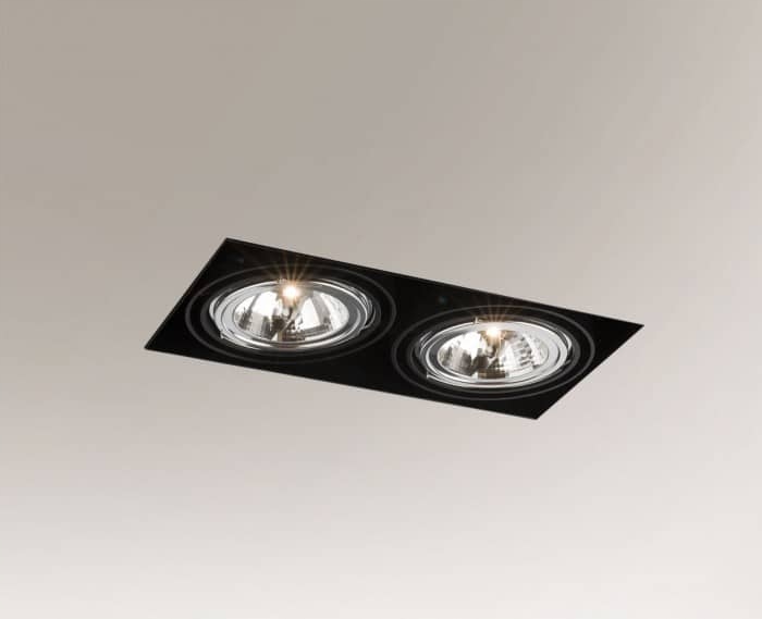 Zapustená Lampa Komoro 3309 čierna 2 x 50 W